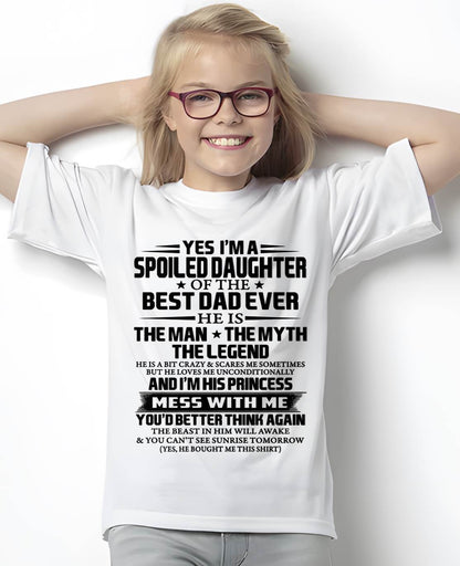 SPOILED DAUGHTER OF THE BEST DAD EVER - FROM DAD - TLEE00 (SKU2604-197-00)