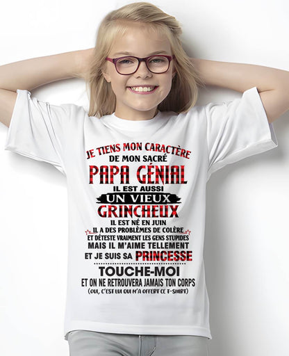 JUIN / FILLE À PAPA GÂTÉE ET FIÈRE - CADEAU DE PAPA - TLEE06 (SKU2605-355-06)