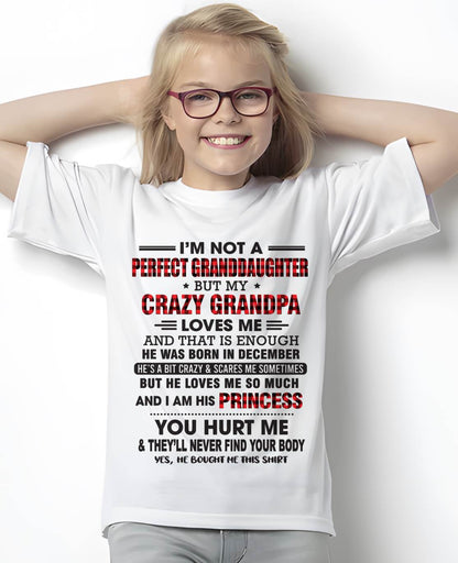 DECEMBER - I MAY NOT BE PERFECT, BUT I’M ALWAYS LOVED BY MY GRANDPA - FROM GRANDPA - TLEE12 (SKU26T-01285-12)