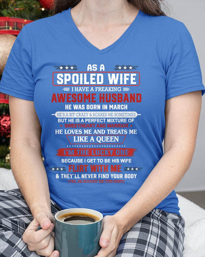 MARCH - AS A SPOILED WIFE  I HAVE A FREAKING AWESOME HUSBAND - FROM HUSBAND - TLEE03 (SKU12-290-03)