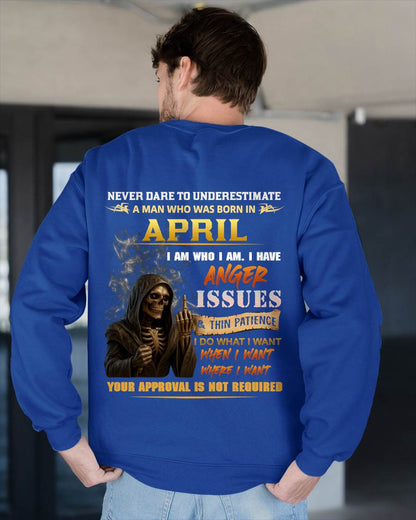 APRIL - NEVER UNDERESTIMATE A MAN WHO KNOWS WHO HE IS - FOR MAN - TLEE04 (SKU26T-01156-04)