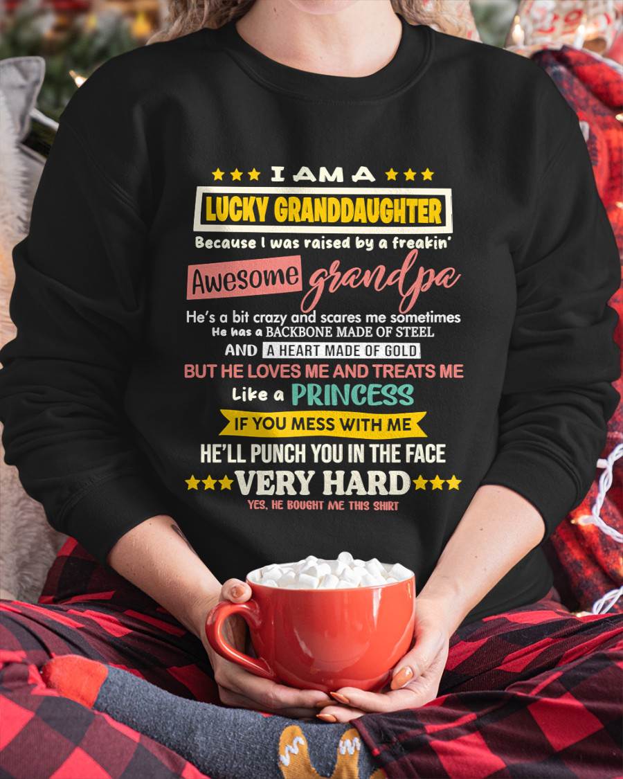 BLESSED GRANDDAUGHTER RAISED BY AN AMAZING GRANDPA - FROM GRANDPA - TLEE00 (SKU2603-273-00)