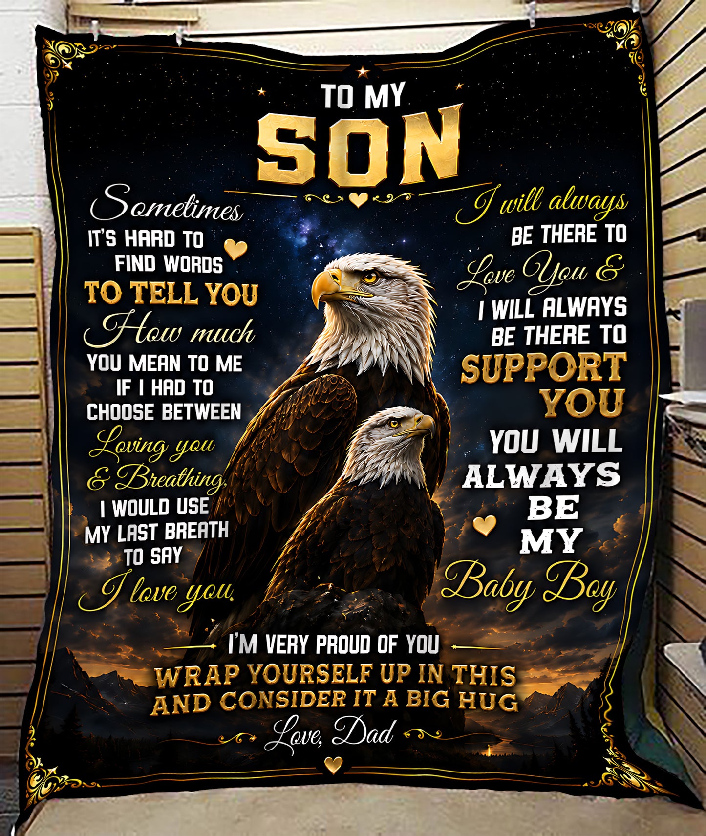 Special Gift For Your Son Blanket - From Dad (SKU2605-89)