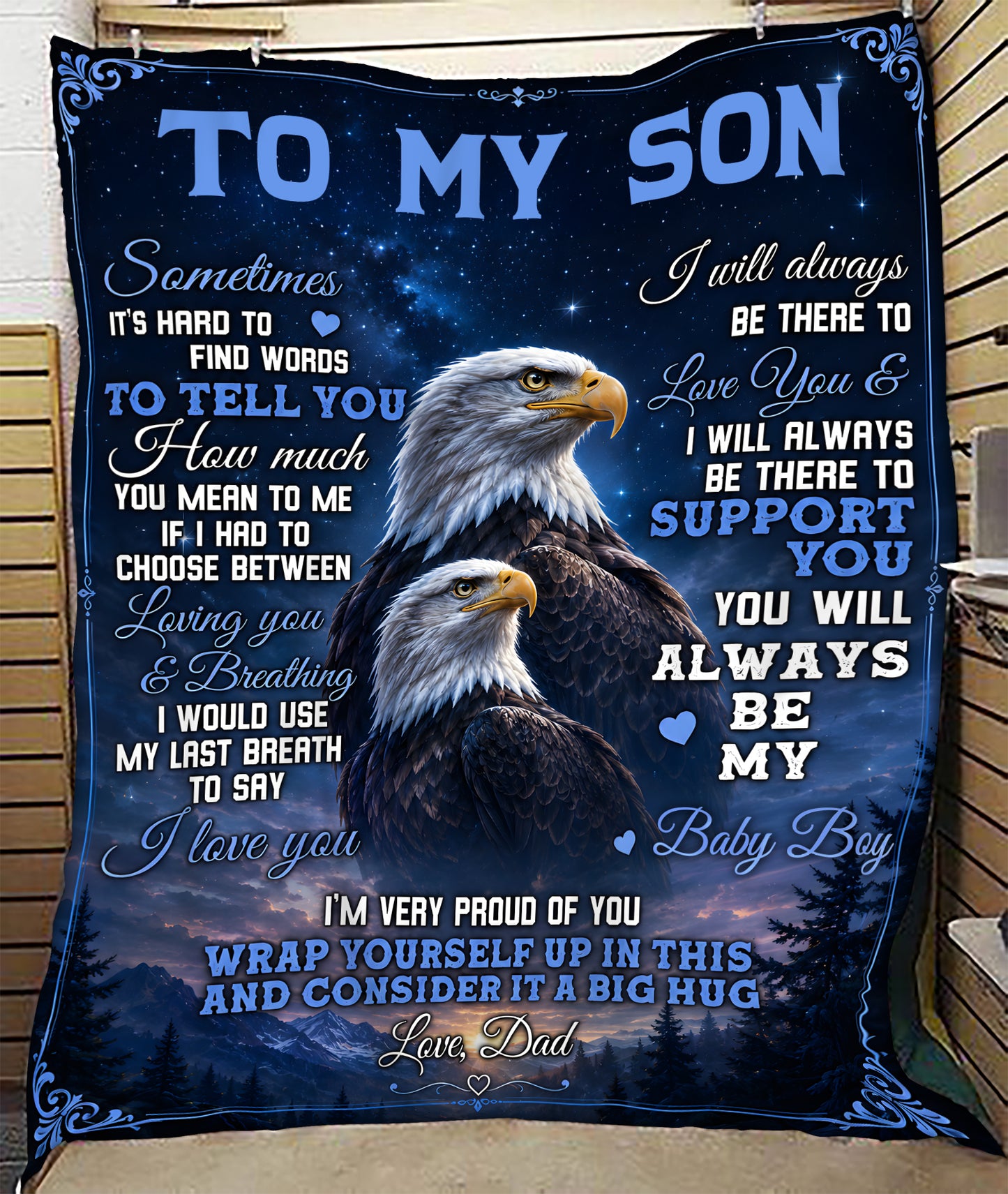 Special Gift For Your Son Blanket - From Dad (SKU2605-80)