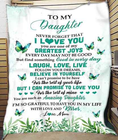 Special Gift For Your Daughter Blanket - From Mom (SKUB12-229)