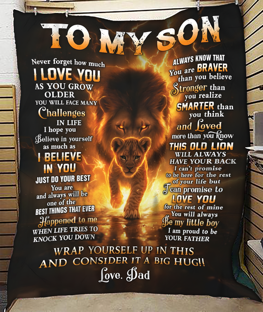 Special Gift For Your Son Blanket - From Dad (SKUB12-136)