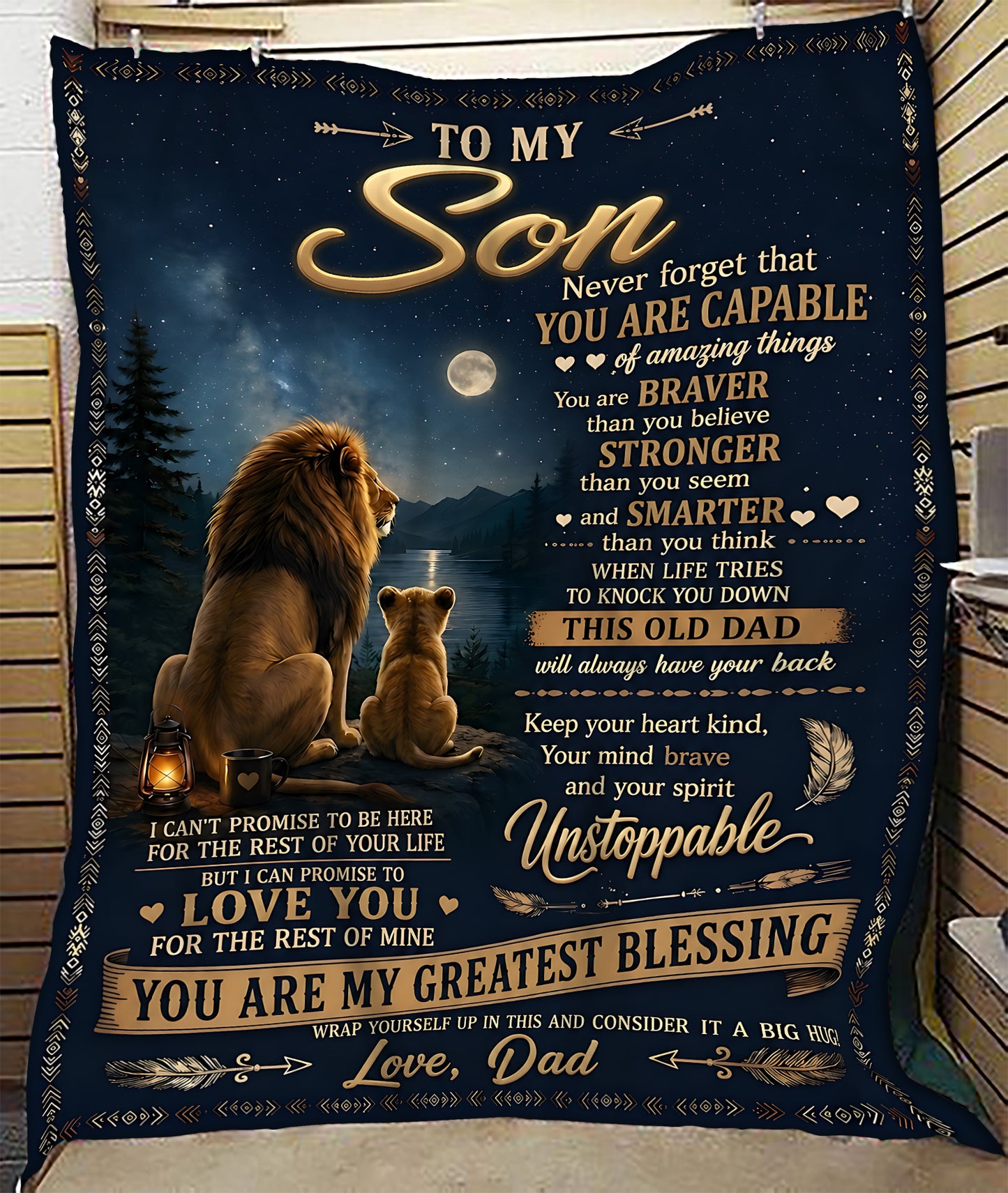 Special Gift For Your Son Blanket - From Dad (SKU2606-235)