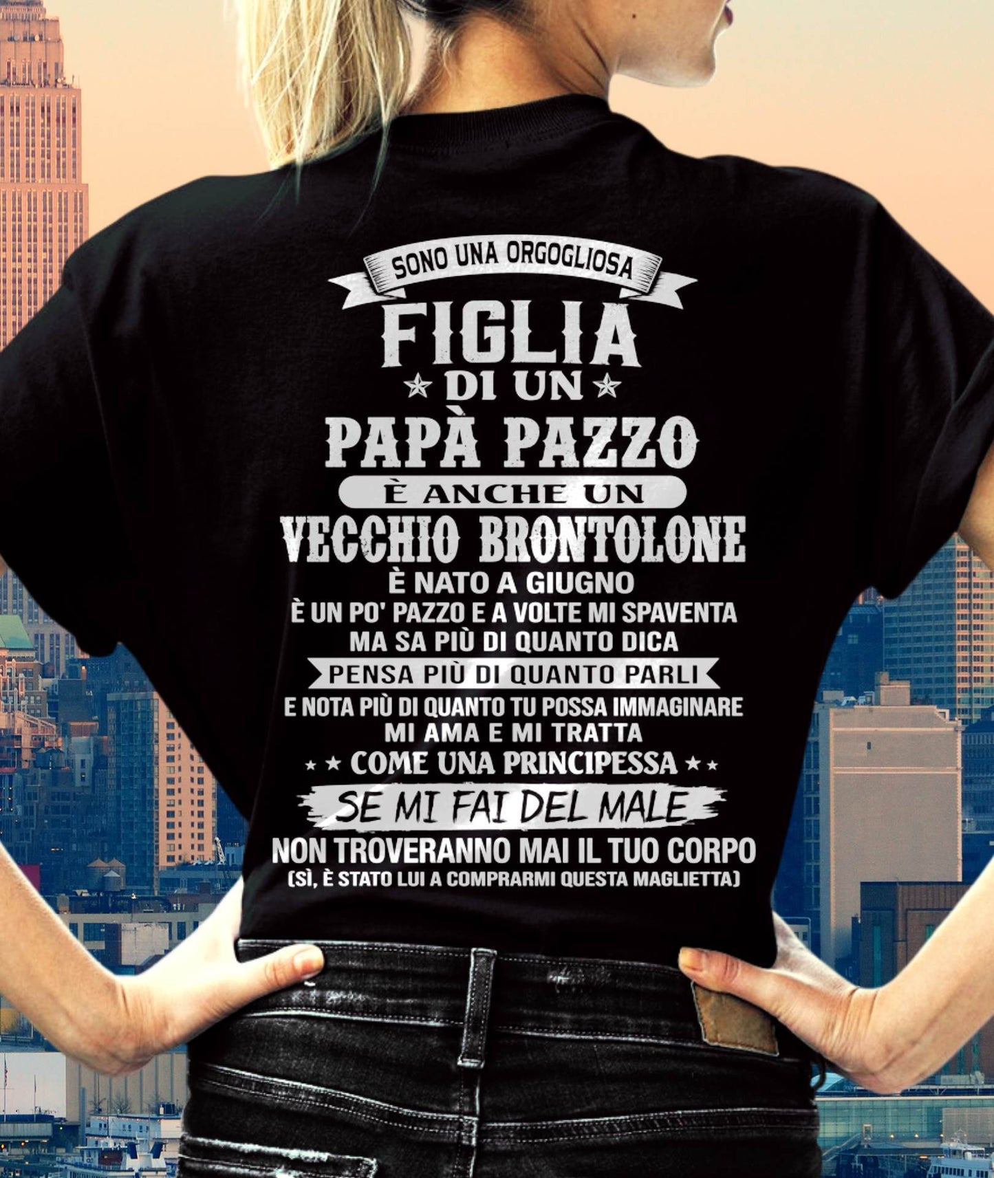 GIUGNO / FIGLIA DI UN PAPÀ PAZZO - REGALO DA PAPÀ  - TLEE06 (SKU2606-155-06)
