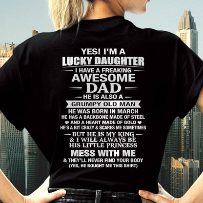 MARCH - BEHIND EVERY STRONG GIRL IS AN AWESOME DAD - FROM DAD - TLEE03 (SKU2605-405-03)