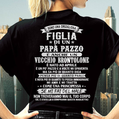 APRILE / FIGLIA DI UN PAPÀ PAZZO - REGALO DA PAPÀ  - TLEE04 (SKU2606-155-04)