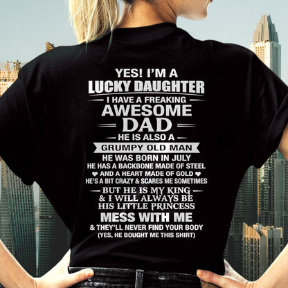 JULY - BEHIND EVERY STRONG GIRL IS AN AWESOME DAD - FROM DAD - TLEE07 (SKU2605-405-07)