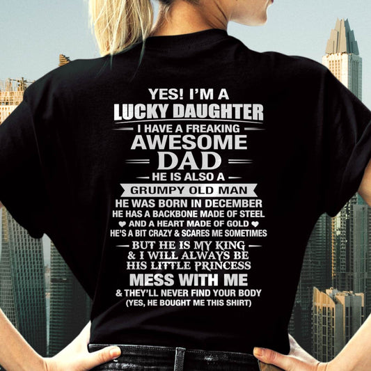 DECEMBER - BEHIND EVERY STRONG GIRL IS AN AWESOME DAD - FROM DAD - TLEE12 (SKU2605-405-12)