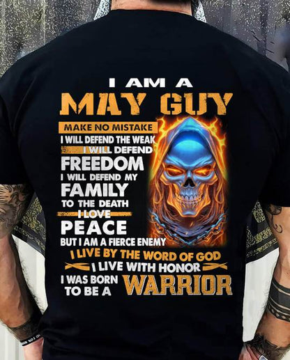 MAY - A WARRIOR BY BLOOD, A BELIEVER BY HEART - GIFT FOR MAN - TLEE05 (SKU10-51-05)