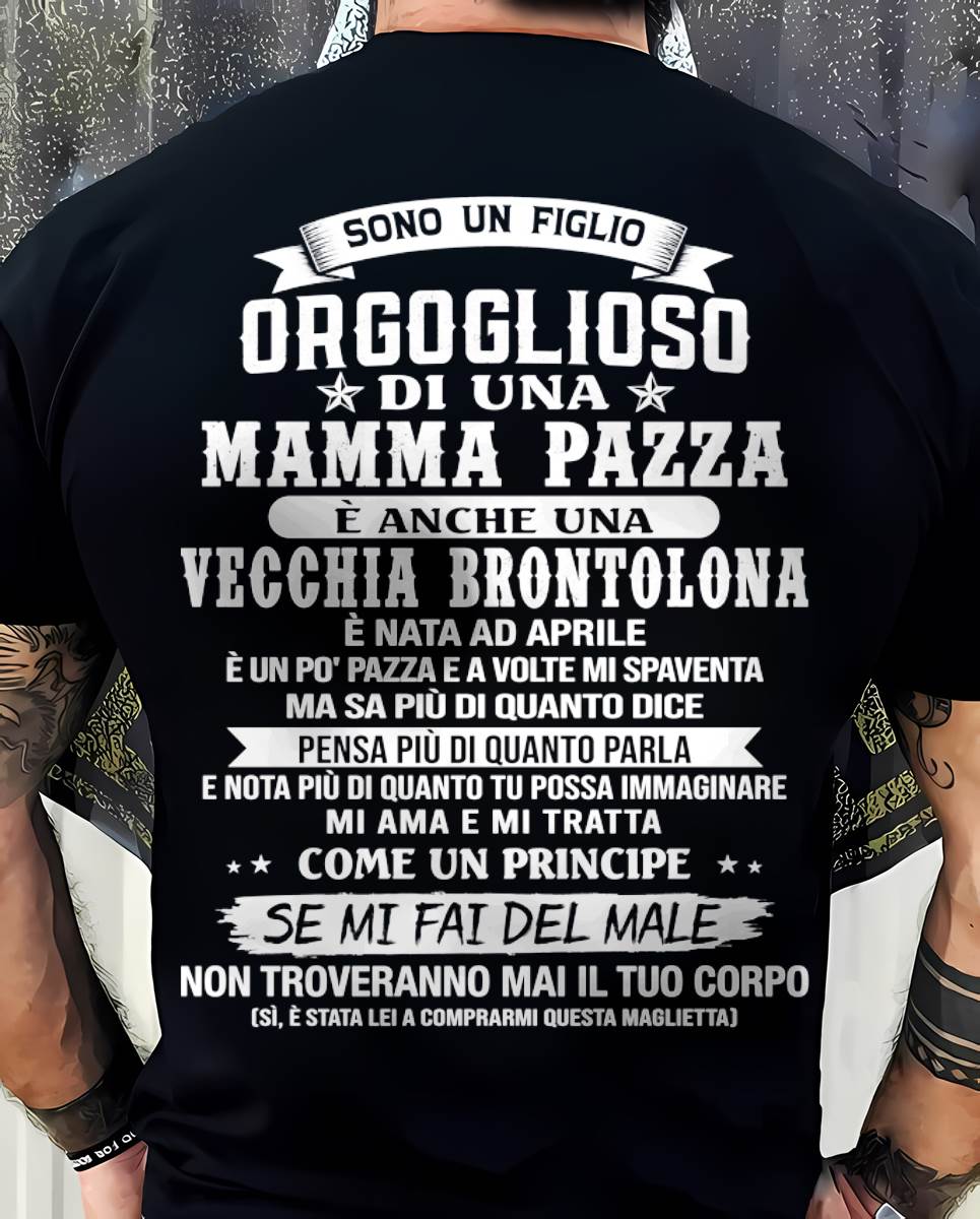 APRILE / FIGLIO DI UNA MAMMA PAZZA - REGALO DA MAMMA  - TLEE04 (SKU2606-204-04)