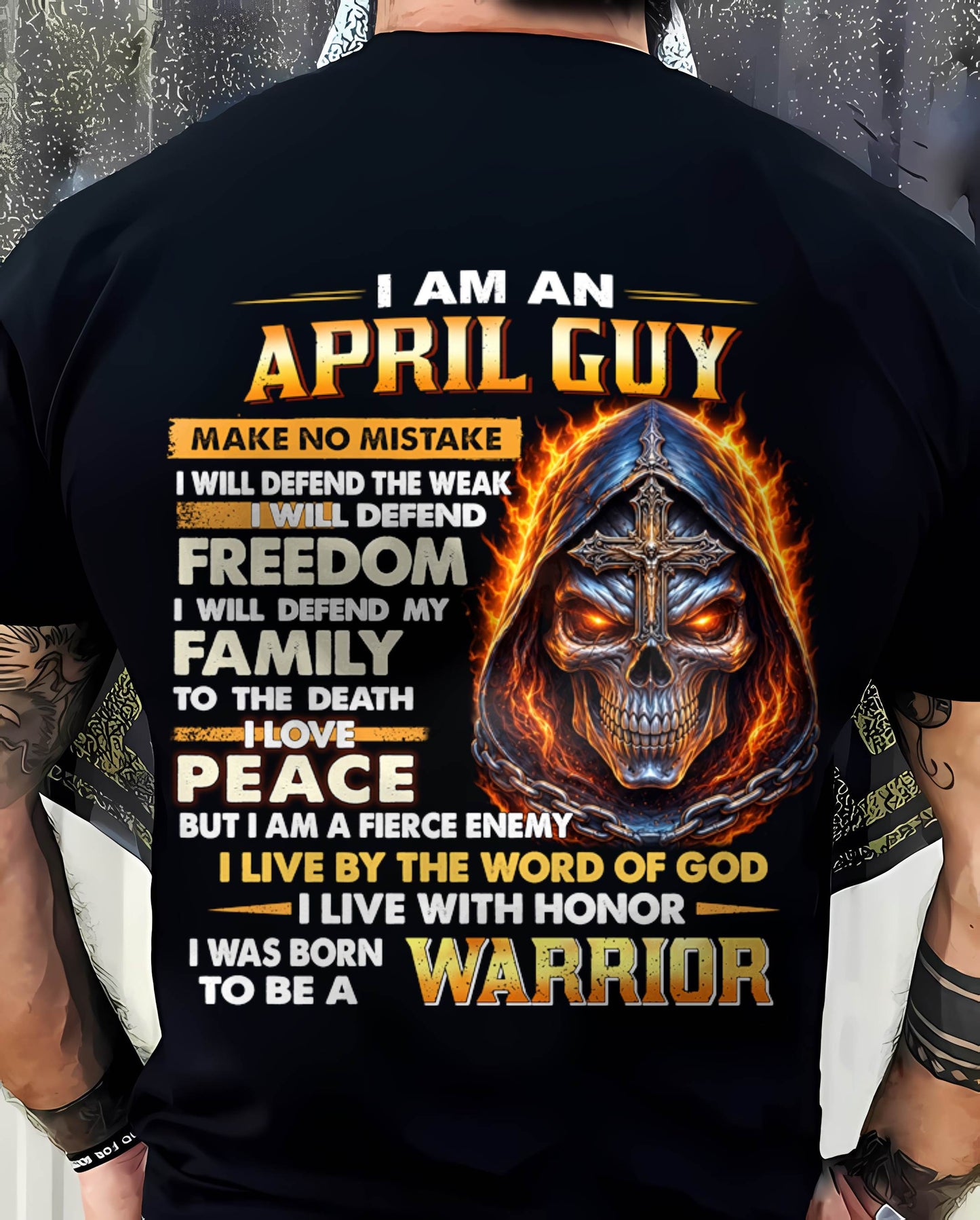 APRIL – DEFENDER OF FAMILY AND FREEDOM - FOR MAN - TLEE04 (SKU2605-46-04)