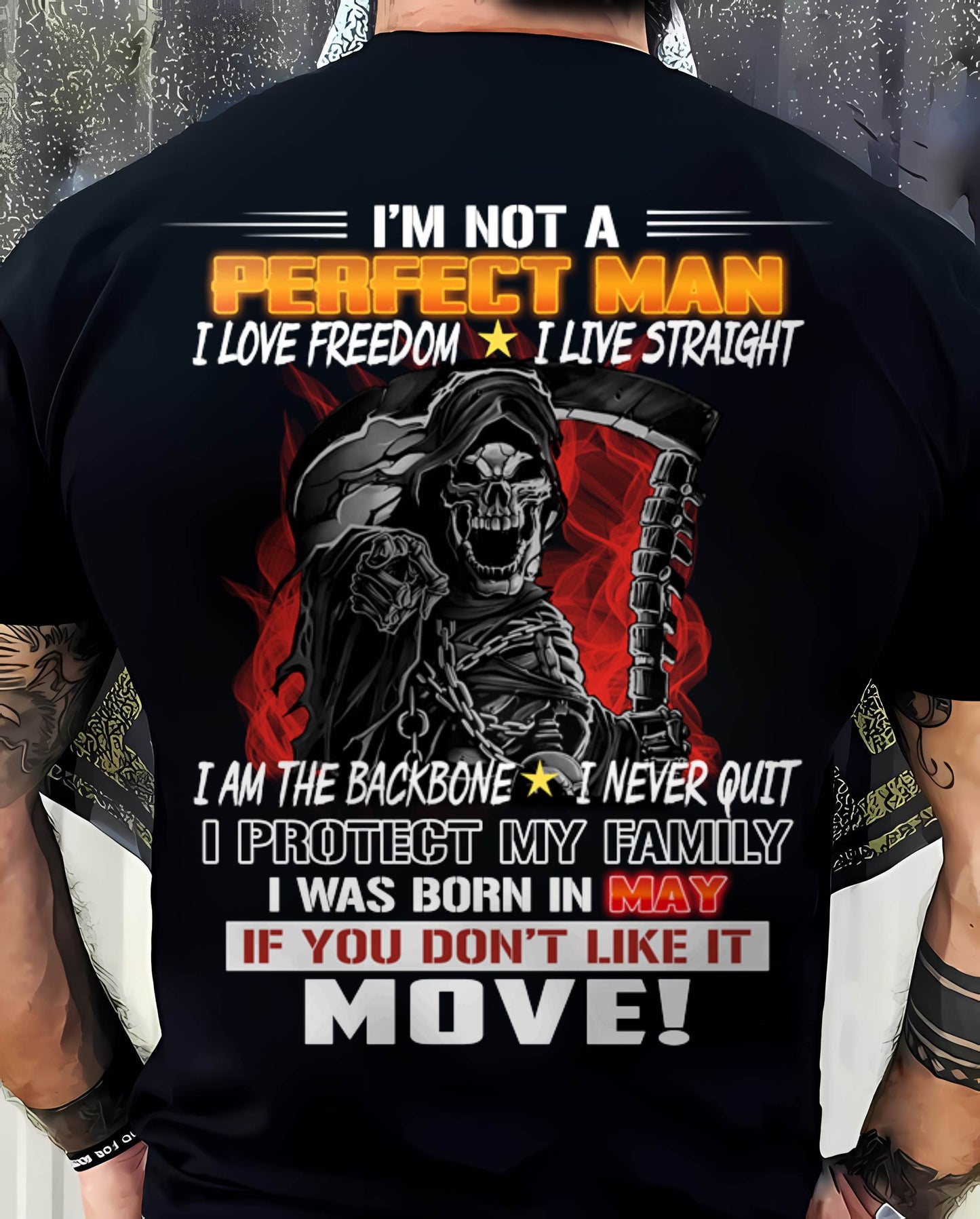 MAY - A MAN WHO NEVER QUITS AND PROTECTS HIS OWN - FOR MAN - TLEE05 (SKU26T-01231-05)