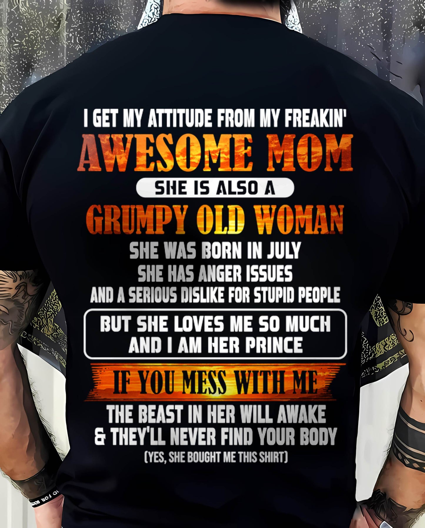 JULY - MESS WITH ME, MEET MY AWESOME MOM - FROM MOM - TLEE07 (SKU2606-142-07)
