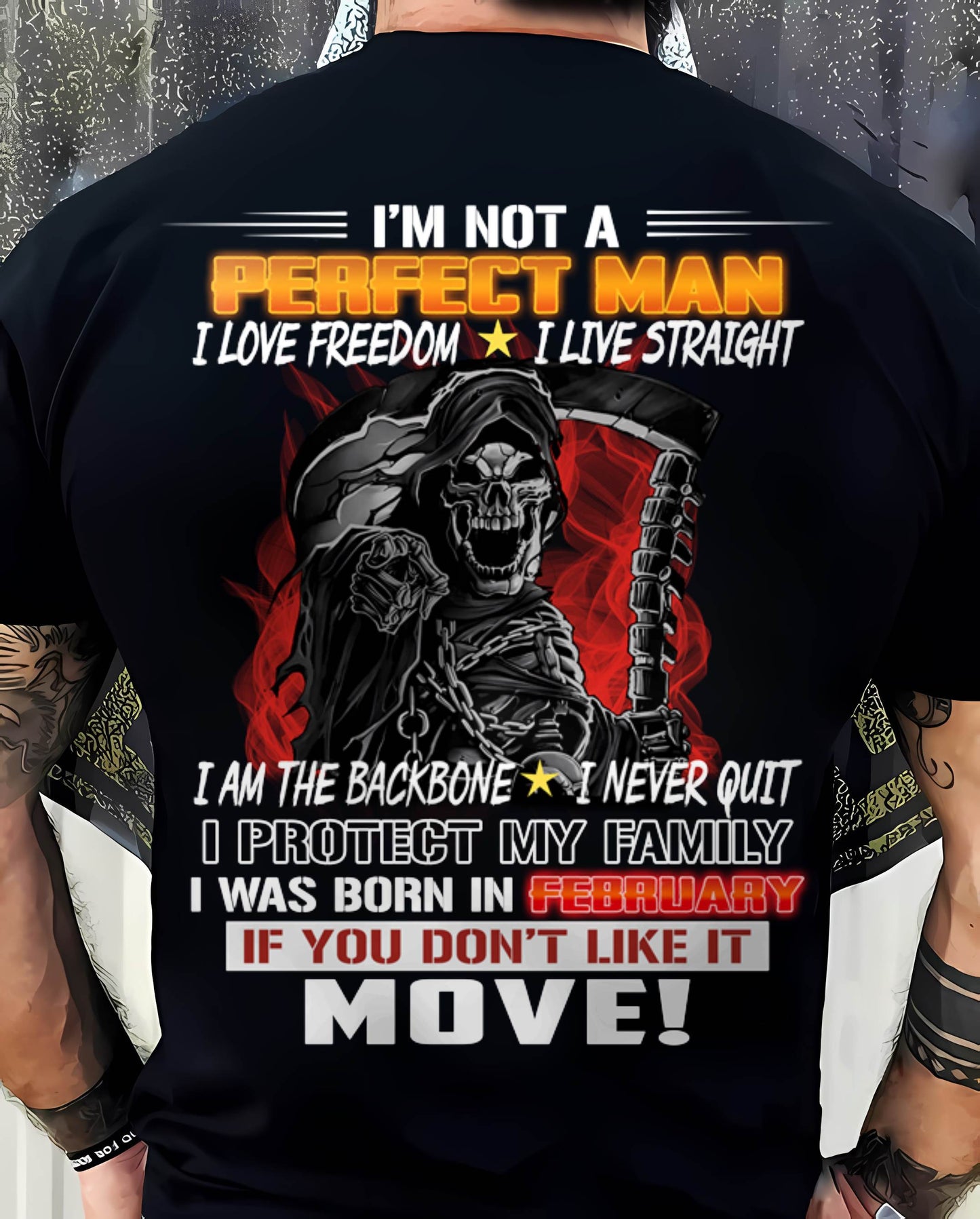 FEBRUARY - A MAN WHO NEVER QUITS AND PROTECTS HIS OWN - FOR MAN - TLEE02 (SKU26T-01231-02)