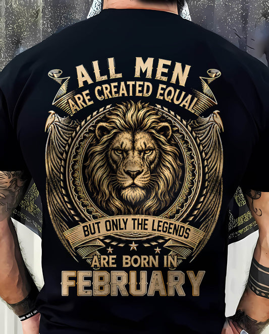 FEBRUARY BORN LEGEND SHIRT – LION KING - FOR MAN - TLEE02 (SKU2606-177-02)