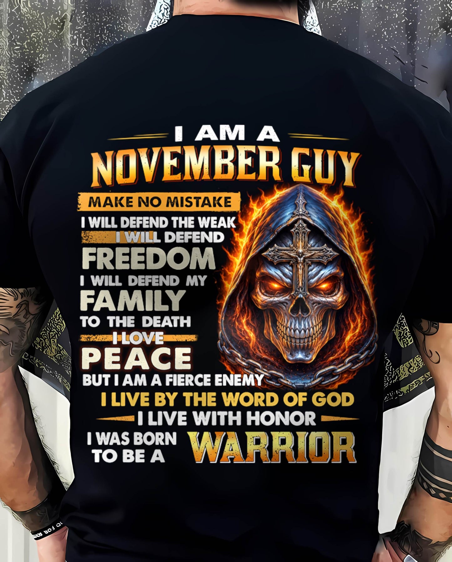 NOVEMBER – DEFENDER OF FAMILY AND FREEDOM - FOR MAN - TLEE11 (SKU2605-46-11)