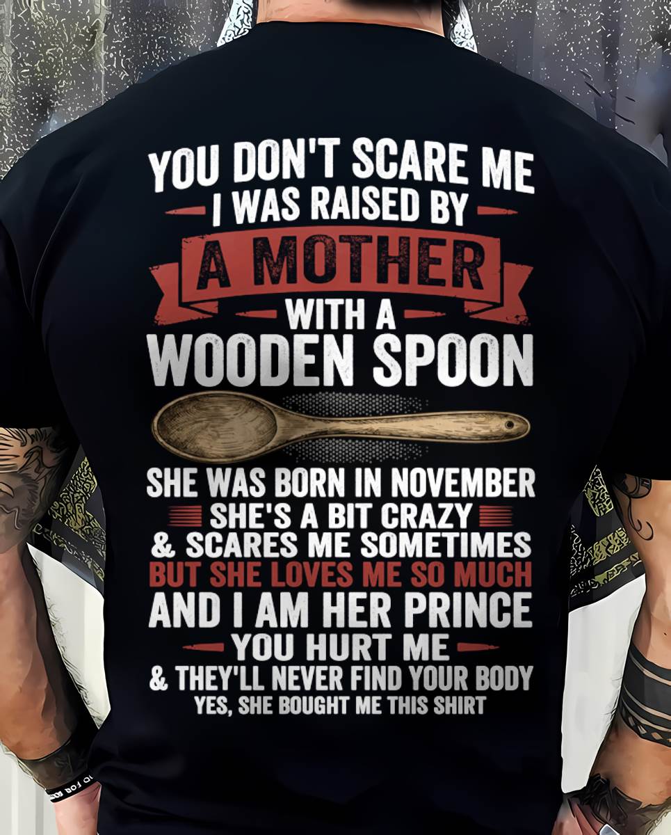 NOVEMBER - SHE RAISED ME STRONG AND FEARLESS - FROM MOM - TLEE11 (SKU2604-85-11)
