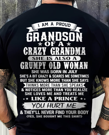 JULY - GRANDSON OF A CRAZY GRANDMA - FROM GRANDMA - TLEE07 (SKU2606-274-07)