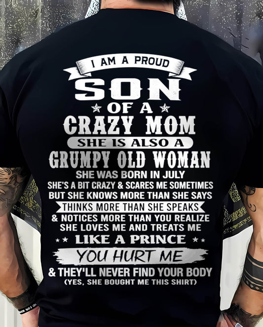 JULY - PROUD SON OF A CRAZY MOM - FROM MOM - TLEE07 (SKU2606-127-07)