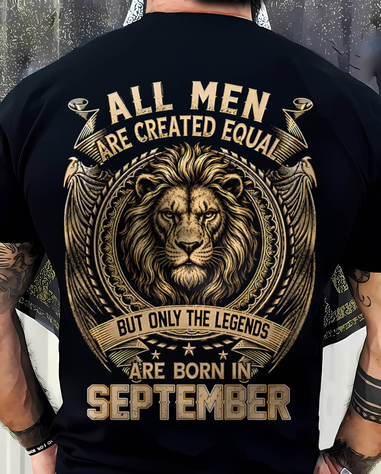 SEPTEMBER BORN LEGEND SHIRT – LION KING - FOR MAN - TLEE09 (SKU2606-177-09)