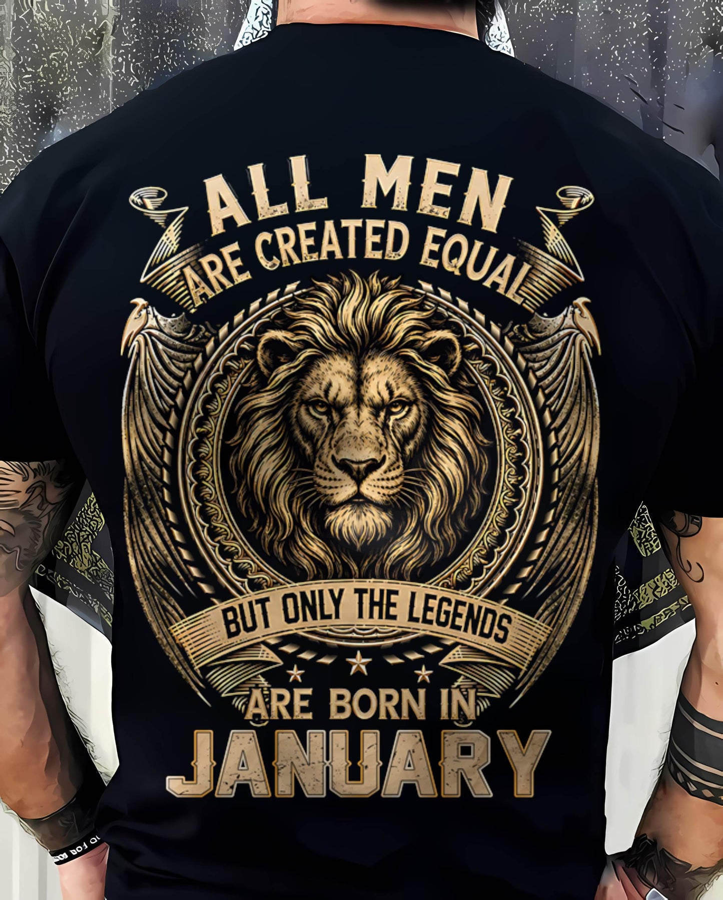 JANUARY BORN LEGEND SHIRT – LION KING - FOR MAN - TLEE01 (SKU2606-177-01)