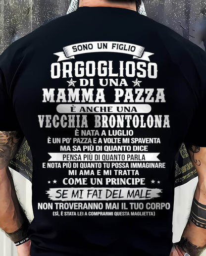 LUGLIO / FIGLIO DI UNA MAMMA PAZZA - REGALO DA MAMMA  - TLEE07 (SKU2606-204-07)