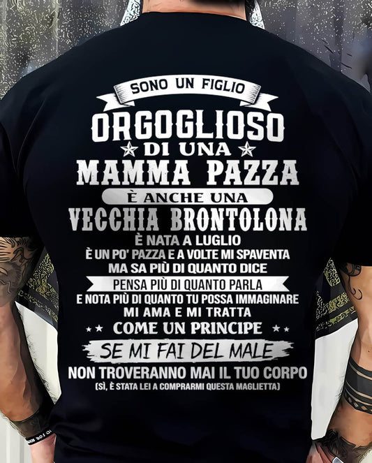 LUGLIO / FIGLIO DI UNA MAMMA PAZZA - REGALO DA MAMMA  - TLEE07 (SKU2606-204-07)