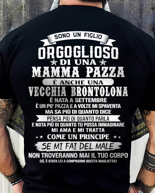 SETTEMBRE / FIGLIO DI UNA MAMMA PAZZA - REGALO DA MAMMA  - TLEE09 (SKU2606-204-09)