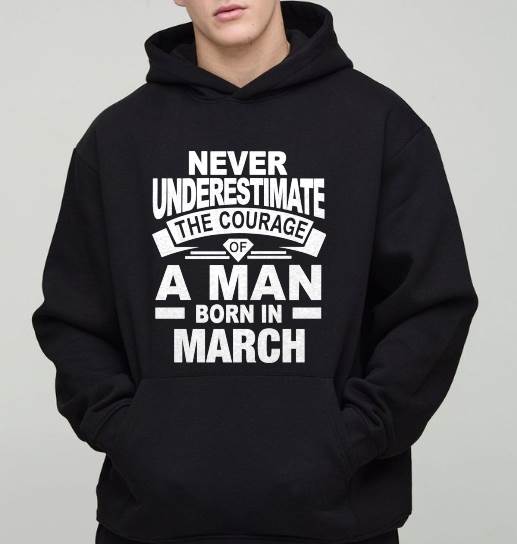 MARCH BORN MAN : COURAGE STRENGTH & PRIDE - FOR MAN - TLEE03 (SKU2606-126-03)