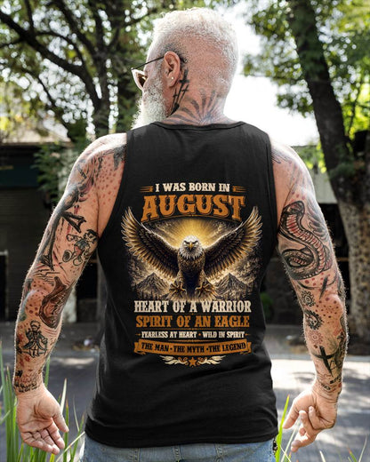 AUGUST BORN WARRIOR EAGLE SHIRT DESIGN - FOR MAN - TLEE08 (SKU2605-225-08)