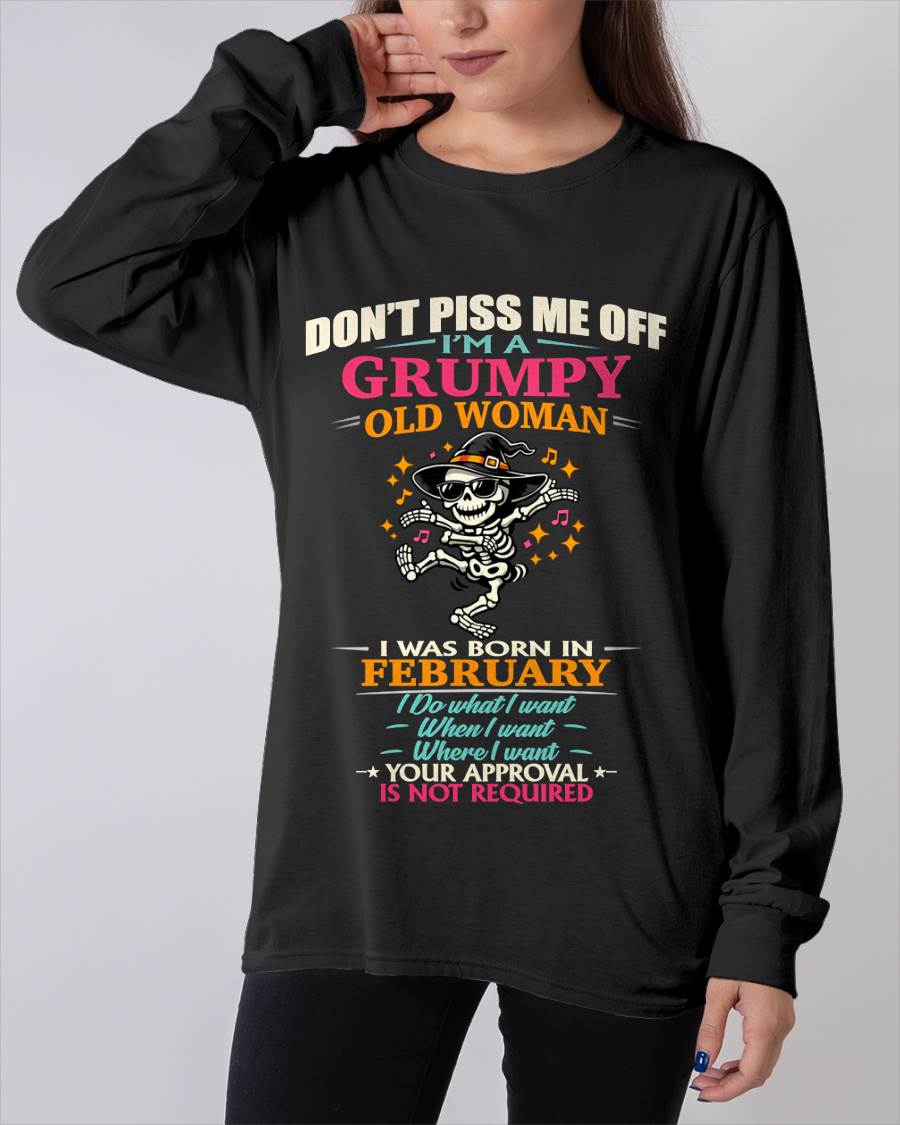 FEBRUARY  - SASSY INDEPENDENT WOMAN FUNNY QUOTE - FOR WOMEN - TLEE02 (SKU2603-70-02)