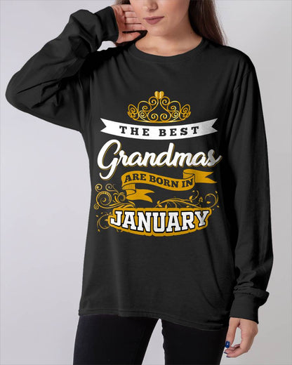 JANUARY GRANDMAS ARE THE BEST - FOR WOMEN - TLEE01 (SKU2605-238-01)