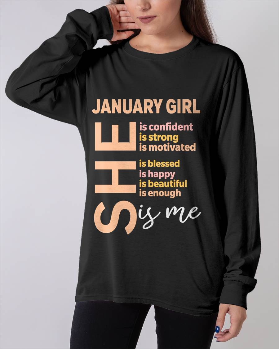 JANUARY GIRL - SELF LOVE TYPOGRAPHY - FOR WOMEN - TLEE01 (SKU2606-255-01)