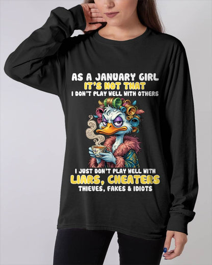 AS A JANUARY GIRL, I PLAY NICE BUT SELECTIVELY - FOR WOMEN - TLEE01 (SKU2604-29-01)