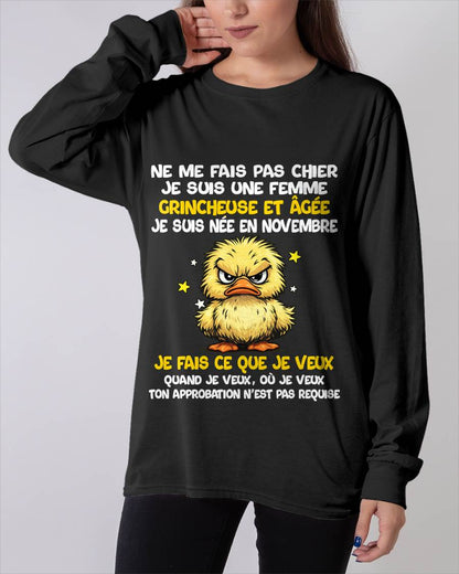 JE SUIS UNE FILLE DE NOVEMBRE - POUR FEMME - TLEE11 (SKU2604-119-11)