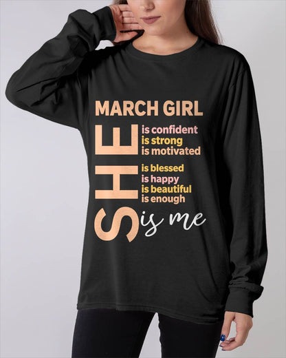 MARCH GIRL - SELF LOVE TYPOGRAPHY - FOR WOMEN - TLEE03 (SKU2606-255-03)
