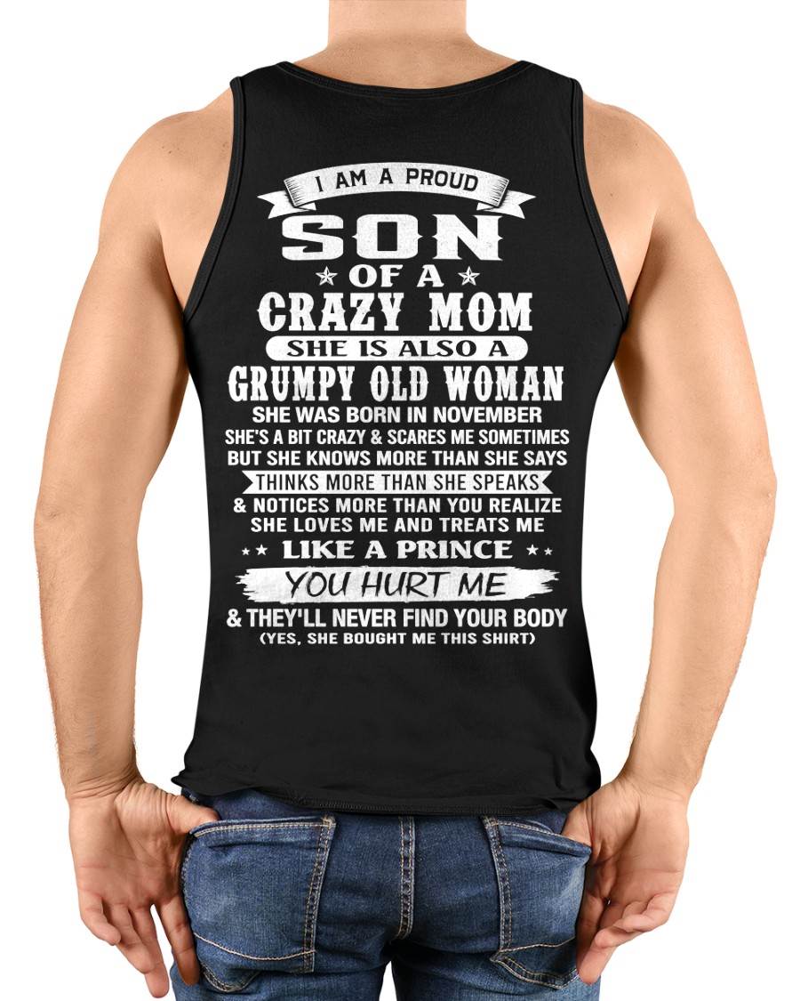 NOVEMBER - PROUD SON OF A CRAZY MOM - FROM MOM - TLEE11 (SKU2606-127-11)