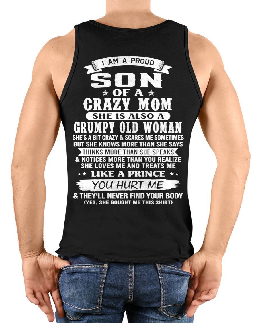 PROUD SON OF A CRAZY MOM - FROM MOM - TLEE00 (SKU2606-127-00)