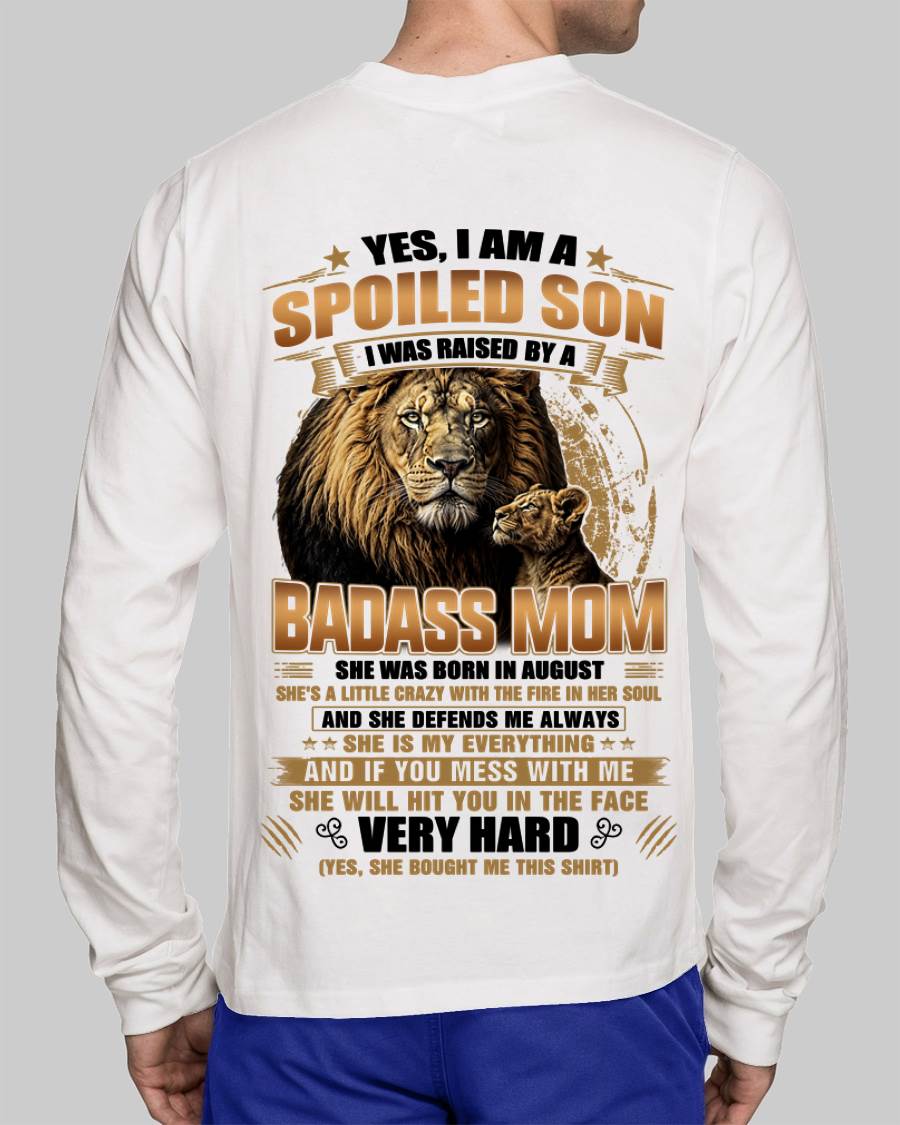 AUGUST MOM GIFT FOR SON SHIRT - FROM MOM - TLEE08 (SKU2605-404-08)