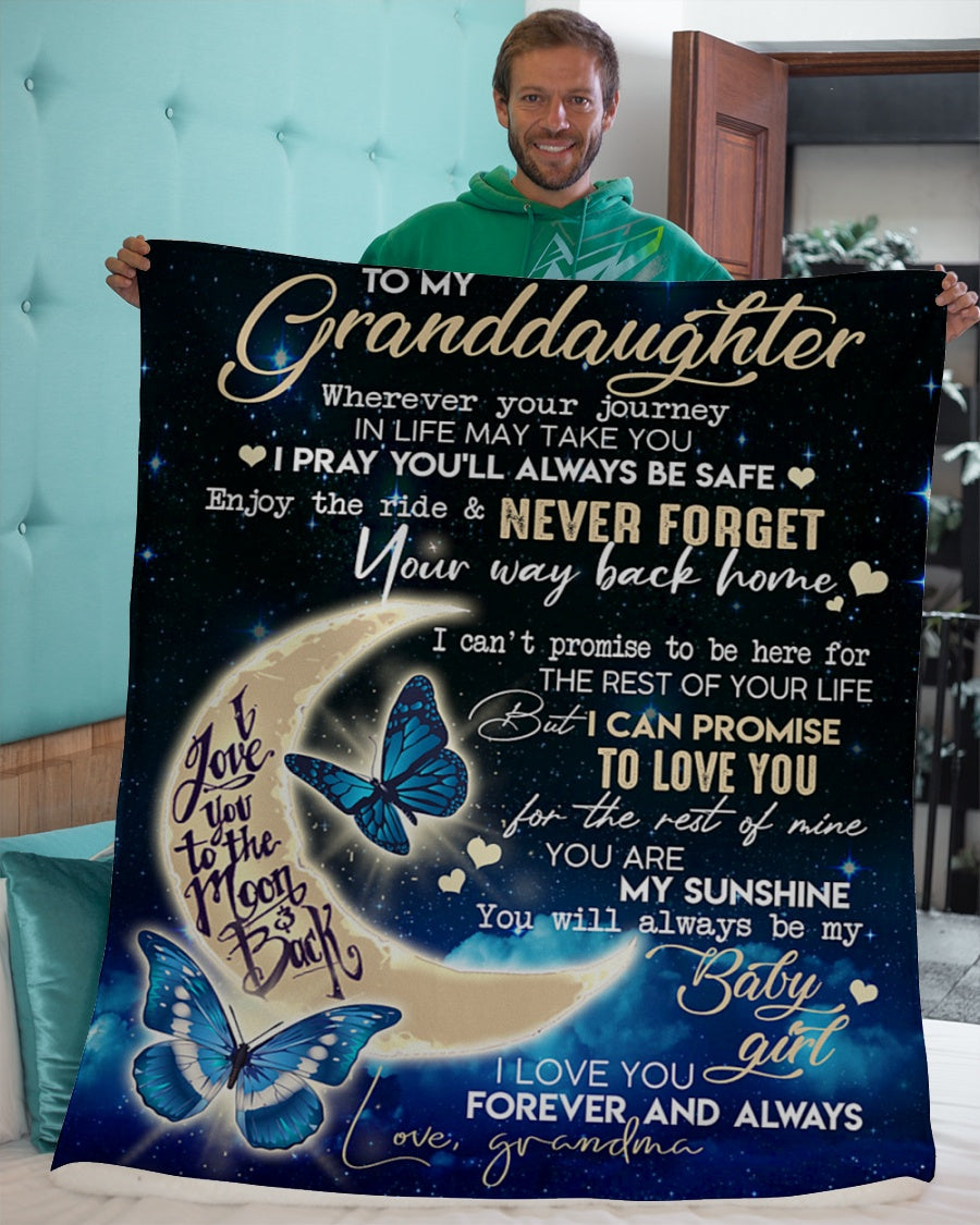 Special Gift For Your Granddaughter Blanket - From Grandma (SKU2603-266)