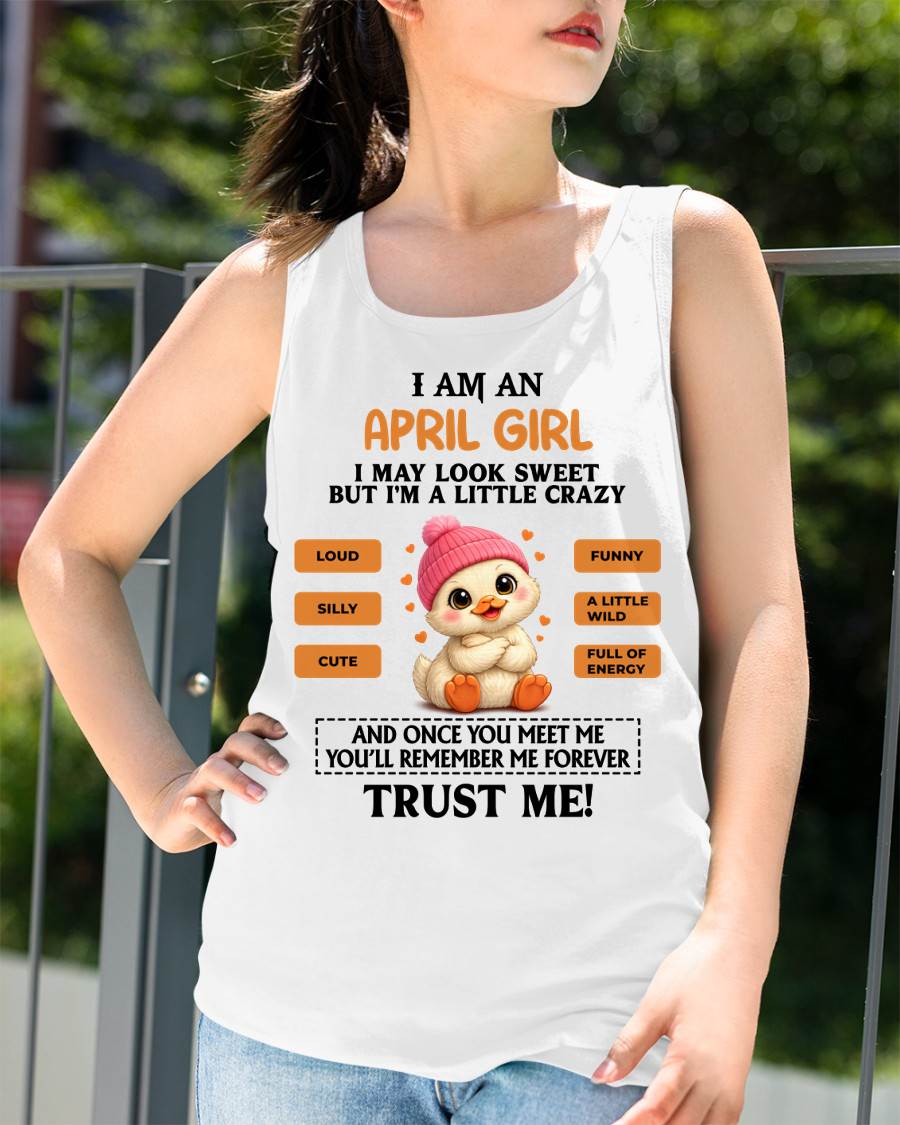 APRIL GIRL - SWEET, LOUD, AND A LITTLE WILD, FULL OF LIFE AND ENERGY - FOR WOMEN - TLEE04 (SKU2603-200-04)