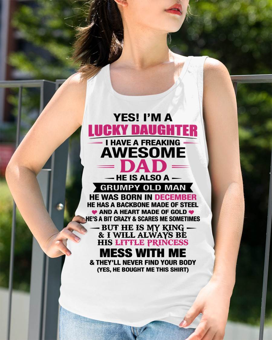 DECEMBER - A LUCKY DAUGHTER – DADDY’S LITTLE PRINCESS - FROM DAD - TLEE12 (SKU2604-16-12)