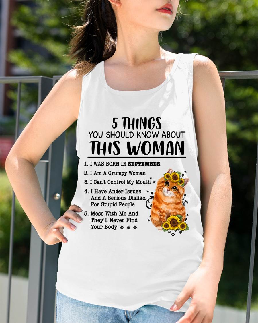 SEPTEMBER - 5 THINGS YOU SHOULD KNOW ABOUT THIS WOMAN - FOR WOMEN - TLEE09 (SKU2602-186-09)