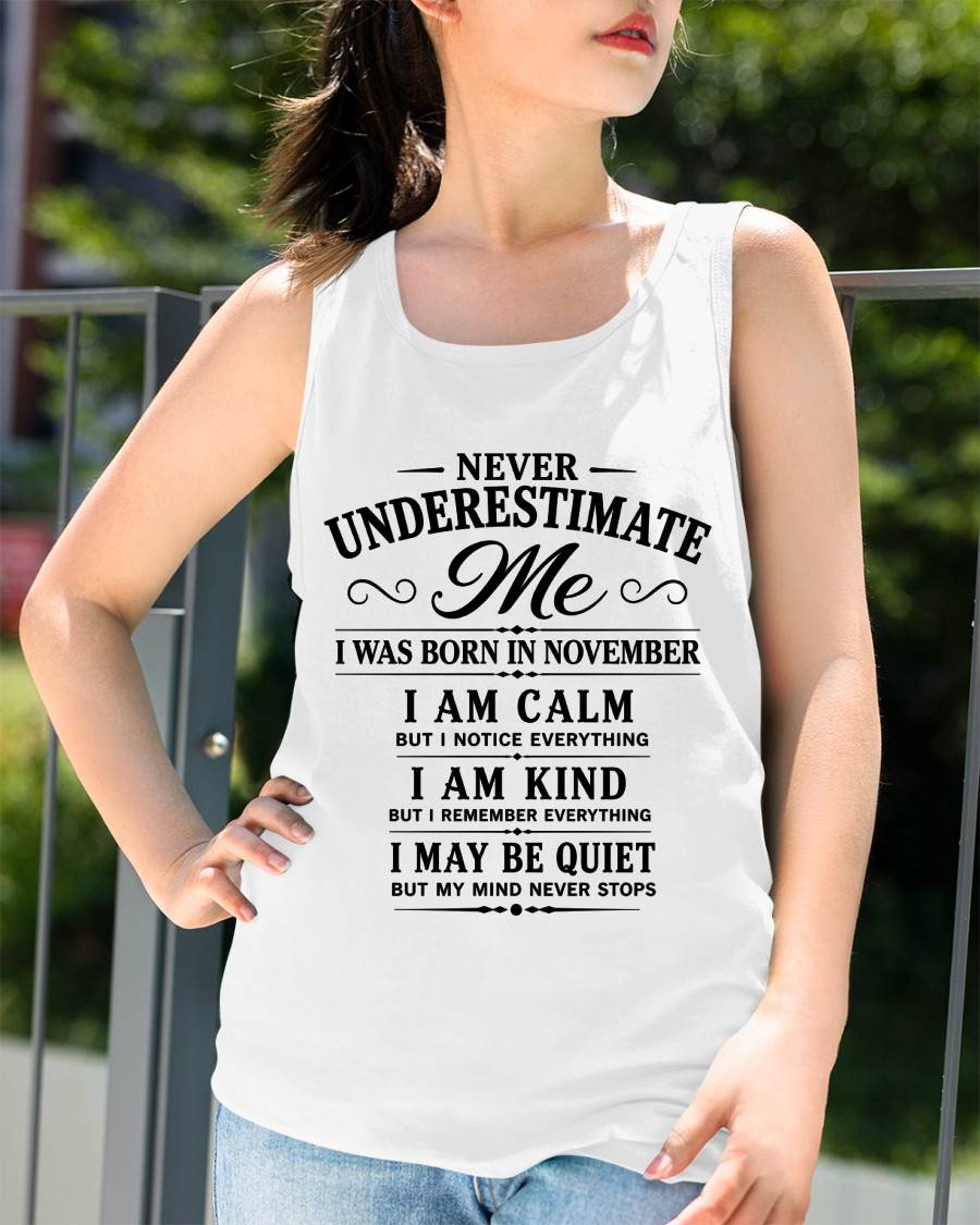 NOVEMBER GIRL : CALM, KIND, UNFORGETTABLE - FOR WOMEN - TLEE11 (SKU2606-139-11)