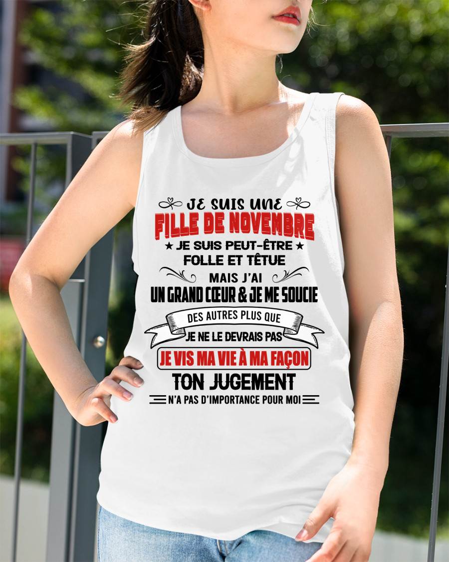 FILLE DE NOVEMBRE – FIÈRE ET LIBRE – POUR LES FEMMES - TLEE11 (SKU2603-354-11)