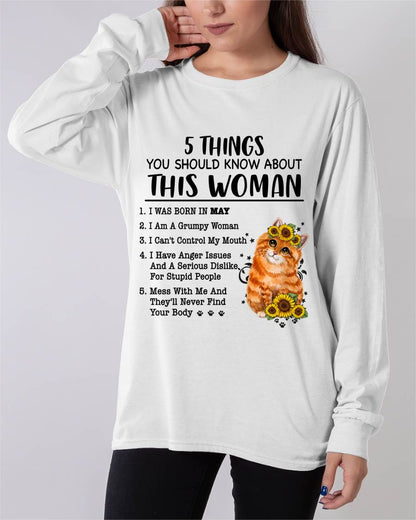 MAY - 5 THINGS YOU SHOULD KNOW ABOUT THIS WOMAN - FOR WOMEN - TLEE05 (SKU2602-186-05)